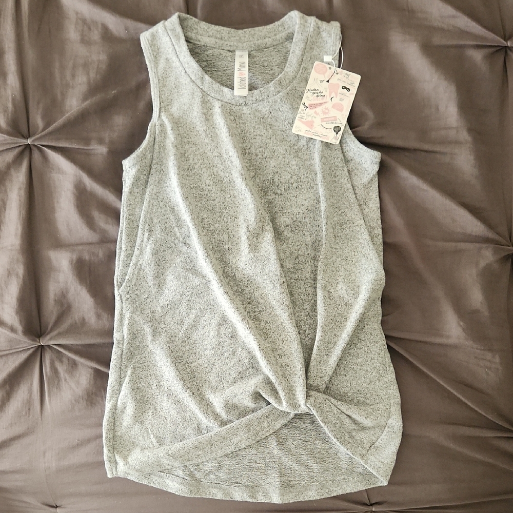 Latched Mama Heather Gray Nursing Tank Top